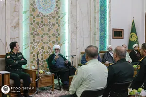 دیدار فرماندهان انتظامی استان خراسان رضوی با تولیت آستان قدس رضوی