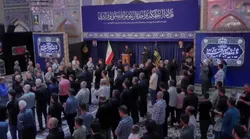 عزاداری زائران حرم رضوی در سوگ شهادت رقیه بنت الحسین(ع)