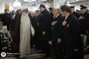مراسم اعطای احکام خدام حرم مطهر رضوی