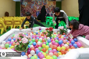 هیئت کبوترانه در رواق کودک حرم مطهر رضوی