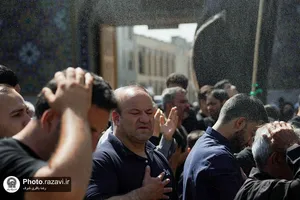 عزاداری تاسوعای حسینی در حرم مطهر رضوی