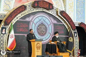 مراسم مقتل خوانی روز عاشورا در حرم مطهر رضوی