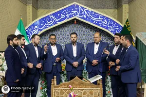 گردهمایی دختران قرآنی در حرم مطهر رضوی