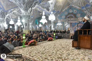 مراسم استقبال از ماه مبارک رمضان در حرم مطهر رضوی