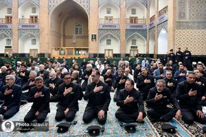 مراسم عزاداری خادمین حرم رضوی بمناسبت شهادت امام باقر علیه السلام