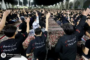 عزاداری هیأت&zwnj;های مذهبی مهاجرین افغانستانی در حرم مطهر رضوی