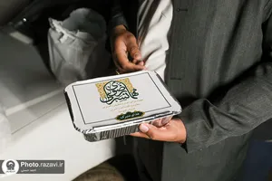 توزیع غذای گرم بین سیل زدگان منطقه طرق مشهد