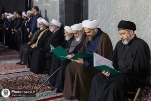 آئین بزرگداشت رهبر شهید انقلاب اسلامی در حرم مطهر رضوی