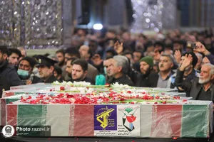 وداع با شهدای گمنام در شب شهادت حضرت فاطمه سلام الله علیها