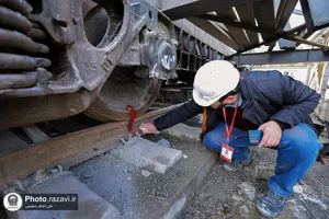 جابجایی گلدسته صحن جمهوری اسلامی حرم مطهر رضوی-1
