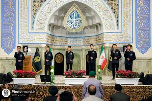 عزاداری رحلت حضرت خدیجه سلام الله علیها در حرم مطهر رضوی