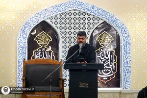 عزاداری زائران اردوزبان در حرم مطهر رضوی