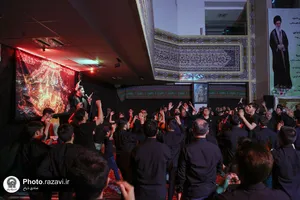 آیین سوگواری شب تاسوعای حسینی در دبیرستان امام رضا علیه السلام