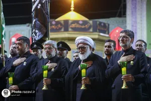 مراسم شام غریبان امام حسین(علیه&zwnj;السلام) در حرم مطهر رضوی