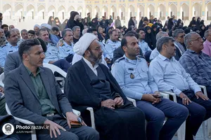 غبارروبی مزار شهدای مدفون در آرامگاه خواجه ربیع مشهد