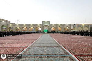 آیین تعویض پرچم گنبد و پوش ضریح مطهر حضرت رضا علیه&zwnj;السلام به مناسبت حلول ماه ربیع&zwnj;الاول