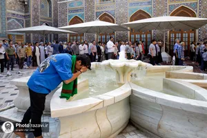 اقامه نماز عید سعید قربان در حرم مطهر رضوی-١