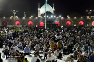 مراسم شب شهادت امام محمد باقر علیه&zwnj;السلام در حرم مطهر رضوی