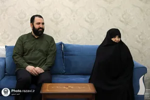 حضور تولیت آستان قدس رضوی در منزل سردار شهید نور علی شوشتری
