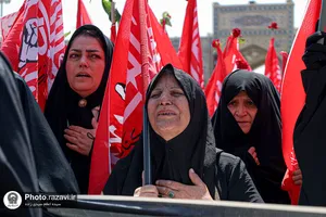 سوگواری زنان محله نوغان در سالروز شهادت امام هشتم علیه&zwnj;السلام