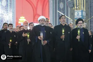 آئین خطبه&zwnj;خوانی شب عاشورا در حرم مطهر رضوی-2