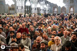 حال و هوای حرم مطهر رضوی در لیلةالرغائب
