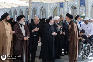 تشییع پیکر والده مکرمه آیت الله صدر حسینی