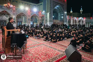 عزاداری سنتی شب یازدهم محرم در &laquo;حسینیه حرم&raquo;