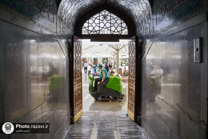 خدمات تنظیف در حرم مطهر رضوی
