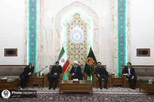 تشرف معاون وزیر خارجه پاکستان به بارگاه منور رضوی