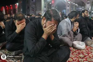 عزاداری زائران اردوزبان در حسینیه حرم مطهر رضوی