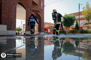 مانور ترکیبی امداد و نجات در زائرسرای رضوی