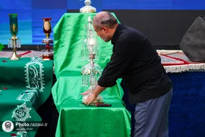 آماده سازی مراسم عزاداری شب شهادت حضرت رقیه