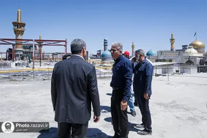 بازدید معاون فرهنگی اجتماعی معاون اول رئیس جمهور از فعالیت&zwnj;های عمرانی حرم مطهر رضوی