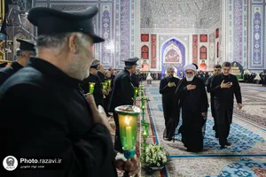 آئین خطبه&zwnj;خوانی شب عاشورا در حرم مطهر رضوی-1