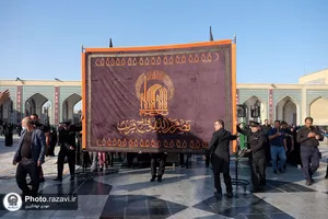 عزاداری خدام در روز شهادت امام رضا علیه السلام