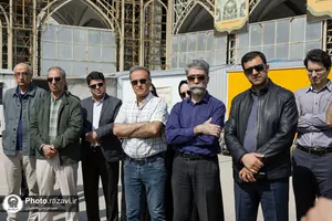 بازدید مهندسان معماری استان خراسان رضوی از پروژه های عمرانی حرم مطهر