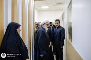 افتتاح پروژه ساماندهی نمای میدان قبله حرم مطهر رضوی-1