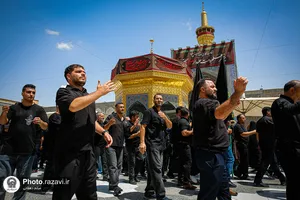عزاداری روز اربعین حسینی در حرم مطهر رضوی