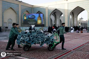 اقامه نماز عید سعید فطر در حرم مطهر رضوی