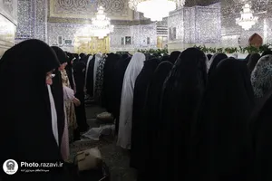 اقامه نماز عید قربان در حرم مطهر رضوی
