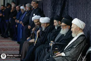 مراسم بزرگداشت چهلمین روز تدفین رهبر شهید انقلاب اسلامی در حرم مطهر رضوی