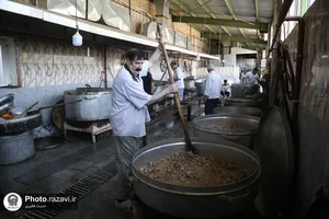 زائرین پیاده حضرت رضا علیه&zwnj;السلام در مسیر ملک&zwnj;آباد