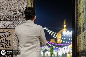 ضبط برنامه تلویزیونی شب یلدا در حرم مطهر رضوی