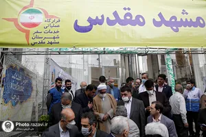 بازدید تولیت آستان قدس رضوی از روند خدمت&zwnj;رسانی به زائران نوروزی