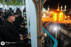 حال و هوای حرم مطهر رضوی در شب میلاد حضرت معصومه سلام الله علیها