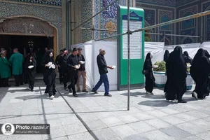موکب کفشداران حرم مطهر رضوی در دهه آخر صفر