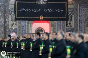 آیین خطبه&zwnj;خوانی شب شهادت امام رضا علیه&zwnj;السلام در حرم مطهر رضوی-1