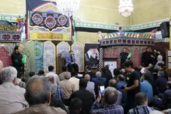 مراسم عزاداری شهادت شمس‌الشموس با برپایی هیئت خدام‌الرضا(ع) برگزار شد