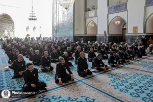آیین اعزام کاروان زیر سایه خورشید در مسجد گوهرشاد